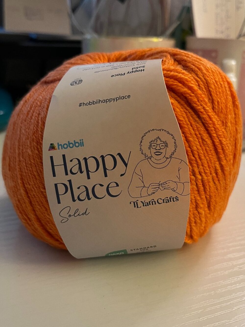 HOBBII Happy Place Solid Yarn #03 Pumpkin - 1 ball